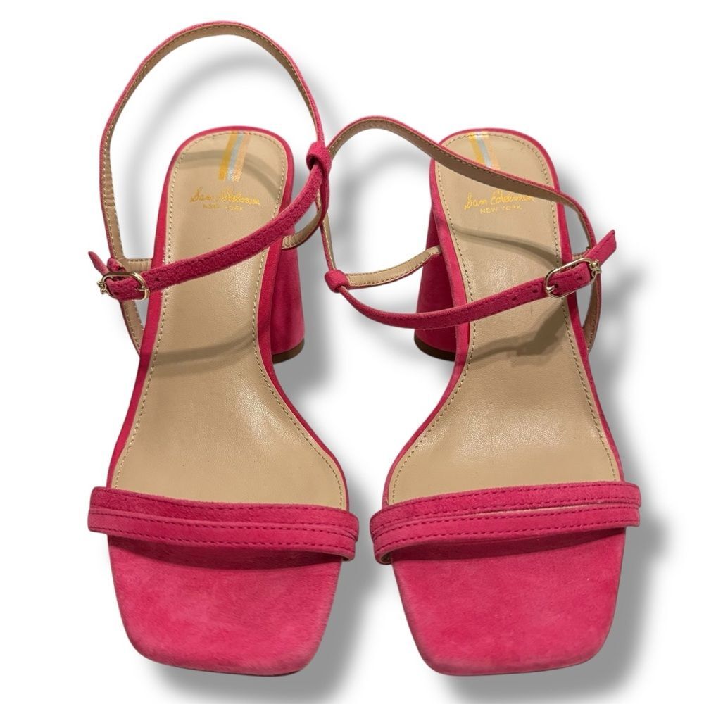 Sam Edelman Kit Heel Sandals 7.5 Pink Strappy Romantic Feminine Heels